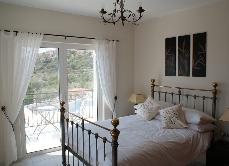Bedroom at Villa Nima, Kefalonia, Greece Bedroom at Villa Nima, Kefalonia, Greece